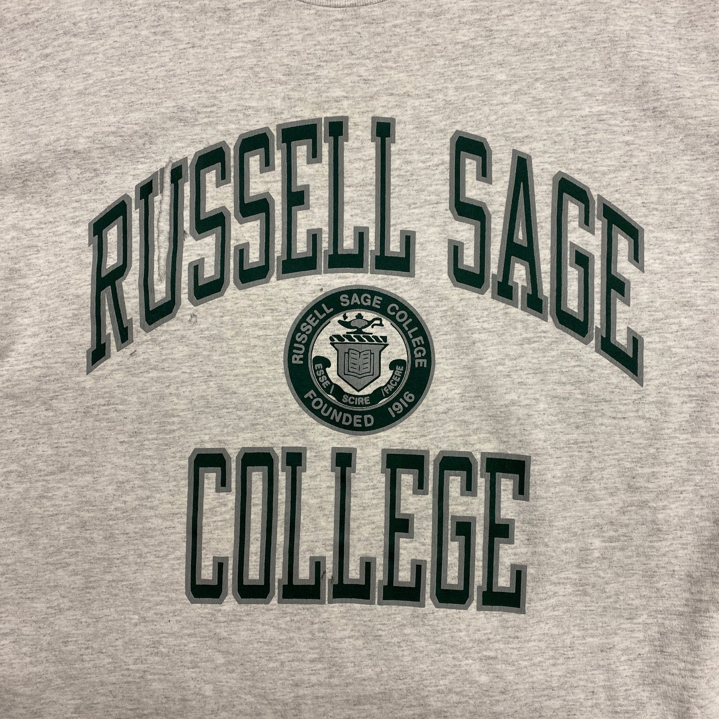 Vintage 90s Champion Russell Sage College Single Stitch Tee - Size XL