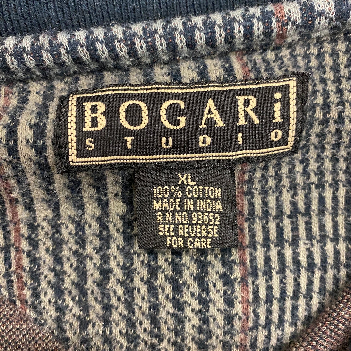 Bogari Studios Plaid Collared Long Sleeve - Size XL