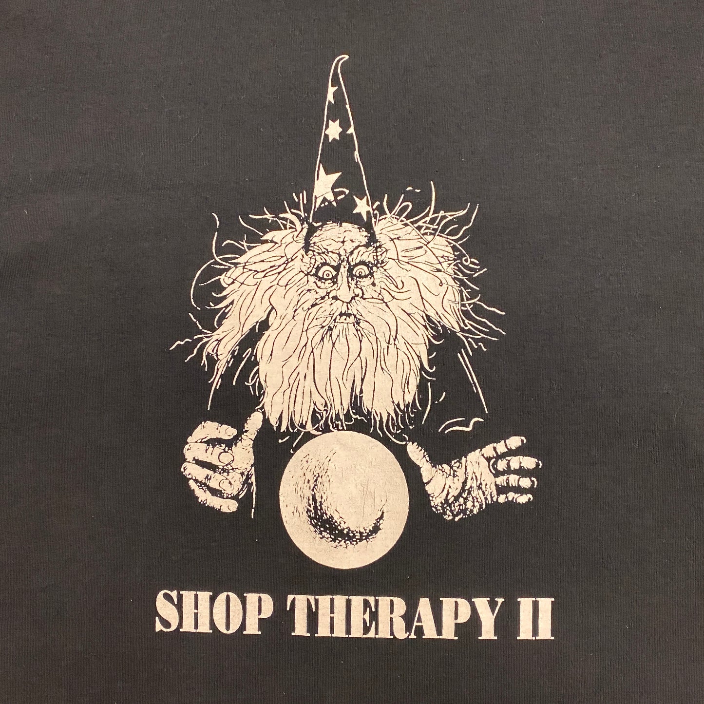 Vintage 90s Crazy Wizard Graphic Tee - Size XL (Fits Large)