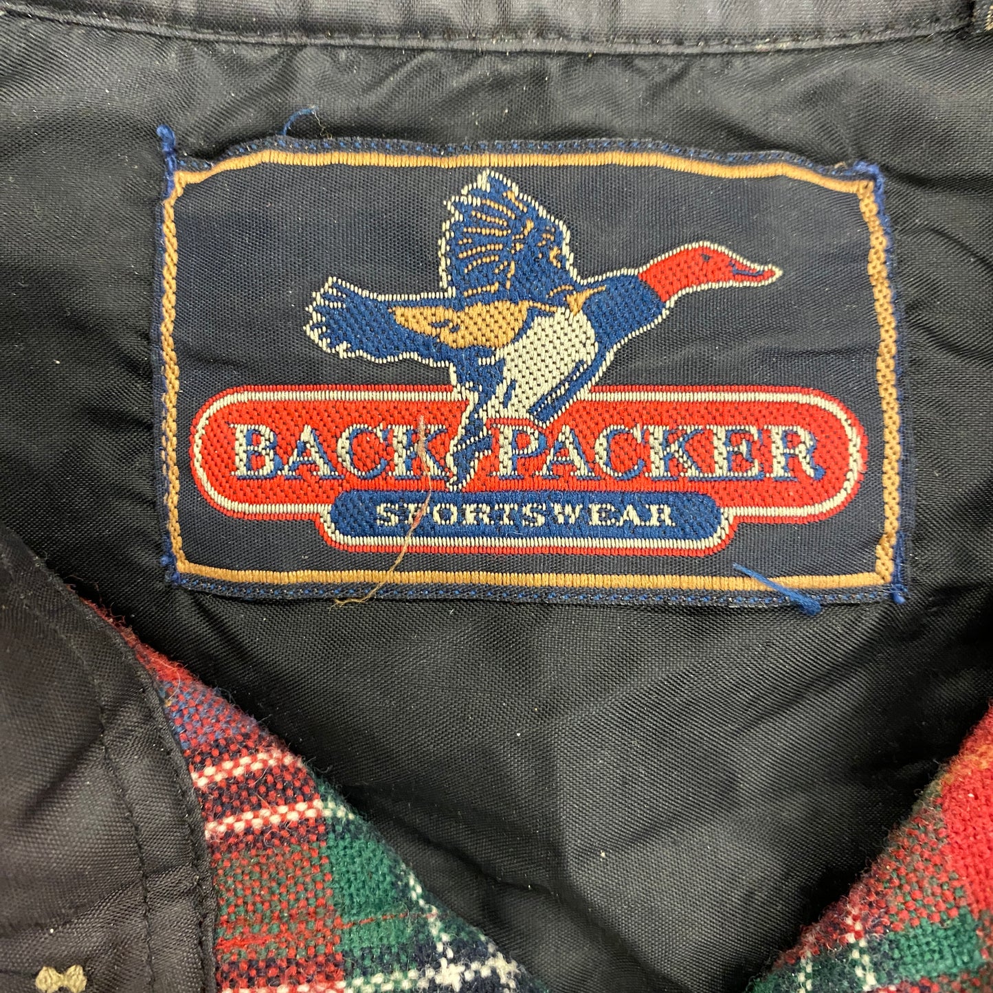 Vintage Backpacker Sportswear Plaid Flannel - Size Medium