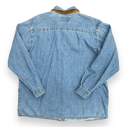 1990s Denim Button Up Shirt - Size Medium