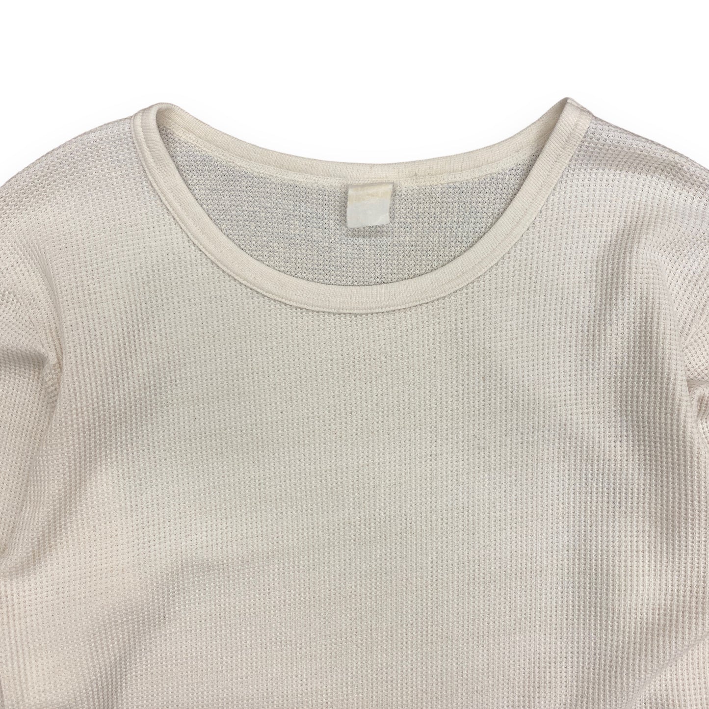 Vintage 70s Waffle Knit Thermal Shirt - Size XL