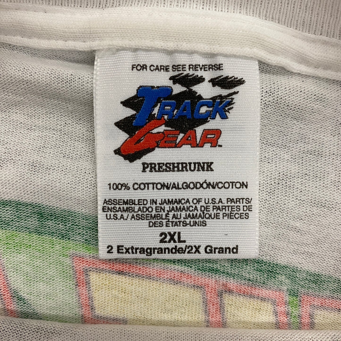 Vintage 90s Chad Little x John Deere Motorsports AOP NASCAR Tee - Size XXL