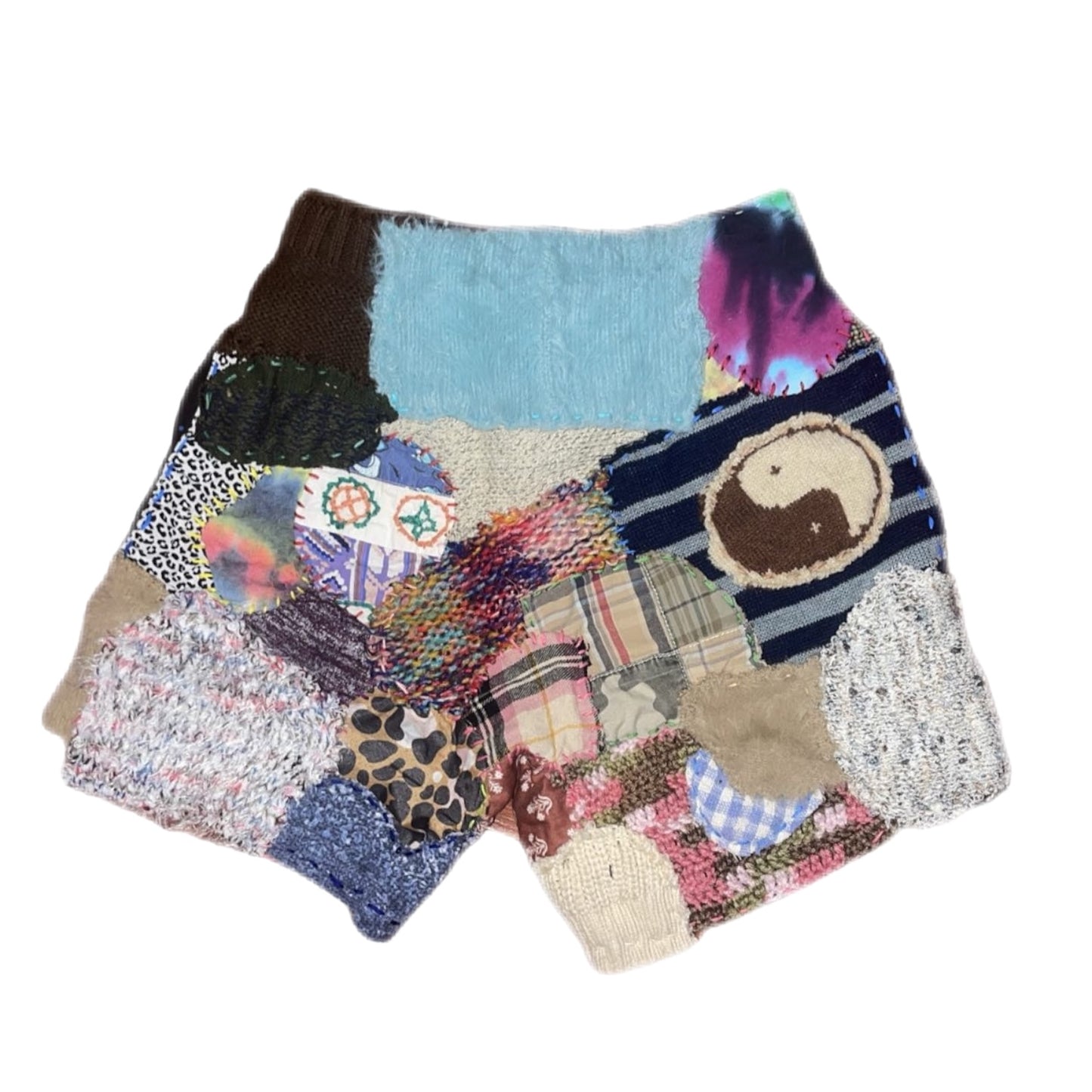 C.G.N.Y Full Patchwork Shorts by @currencygear