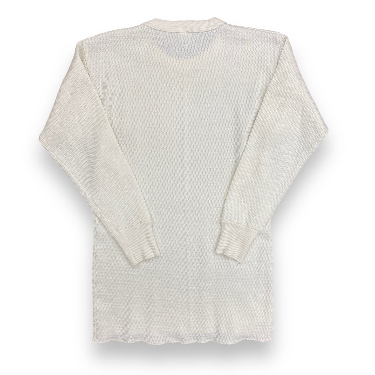 1970s Hanes Waffle Knit Thermal Shirt - Size Large