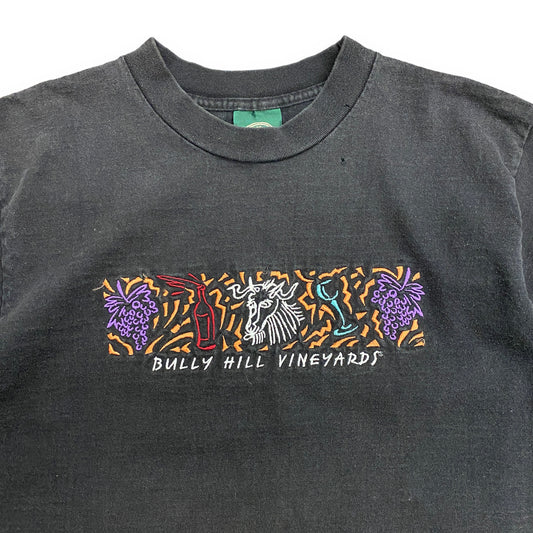 Vintage 1990s Bully Hill Vineyards Embroidered Tee - Size Large