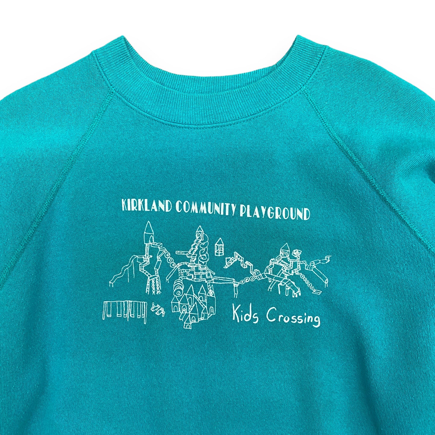 Vintage 1990s "Kirkland Community Playground" Raglan Sweatshirt - Size Large