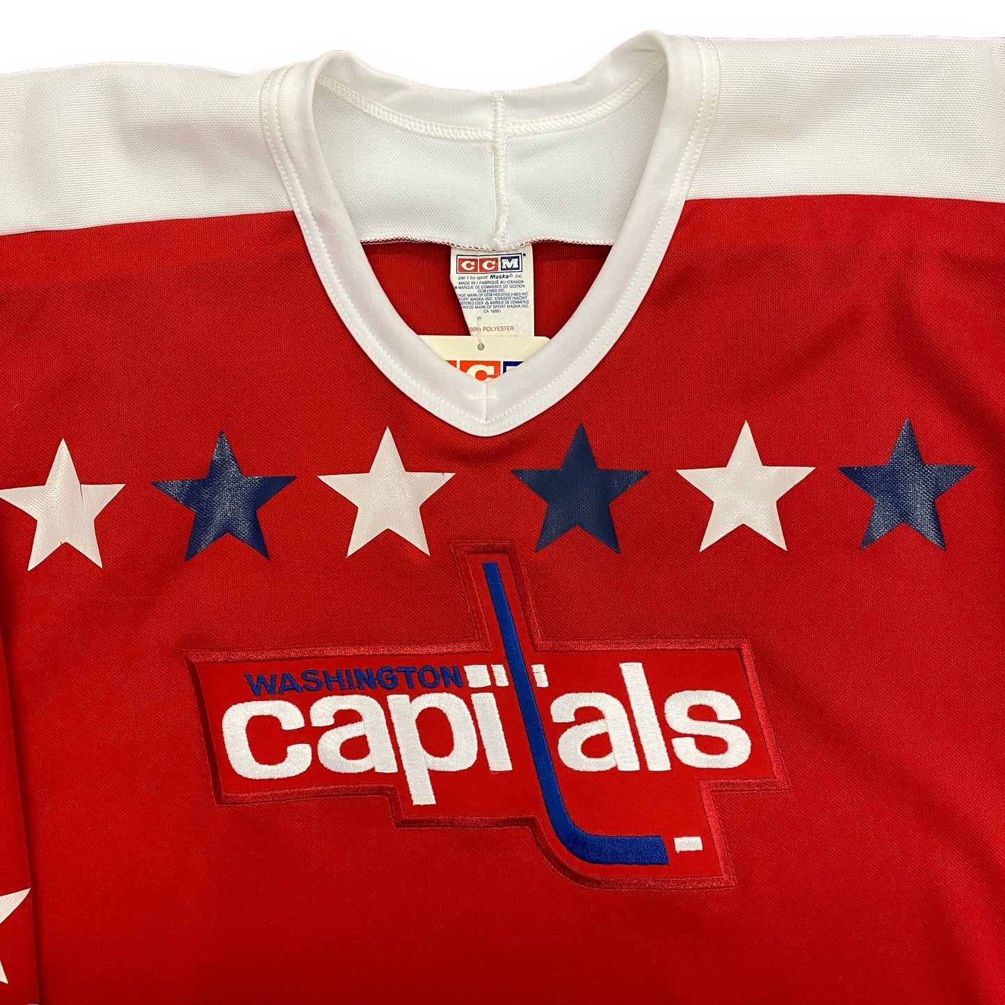 NWT Vintage CCM 1980s Washington Capitals Hockey Jersey - Size XL