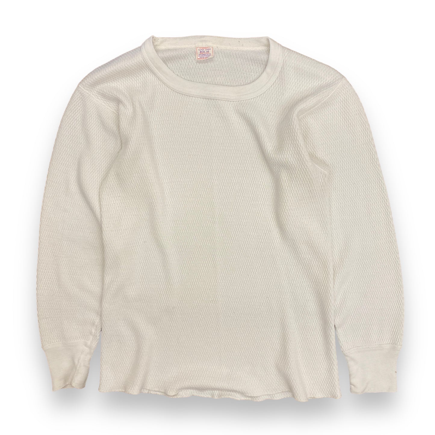 1970s Super Johns Waffle Knit Thermal Shirt - Size Medium