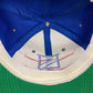 Vintage 1990s New York Rangers Blue Split Bar Snapback Hat