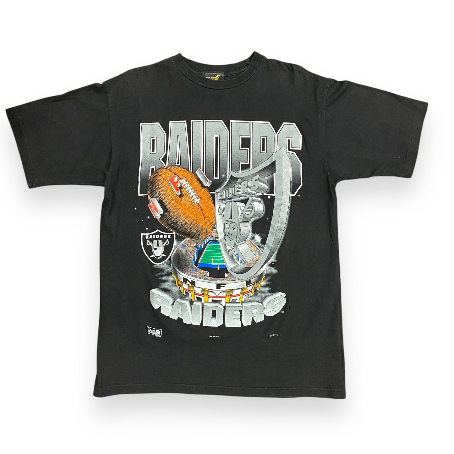 Vintage 1994 Las Vegas Raiders Graphic Football Tee - Size Large