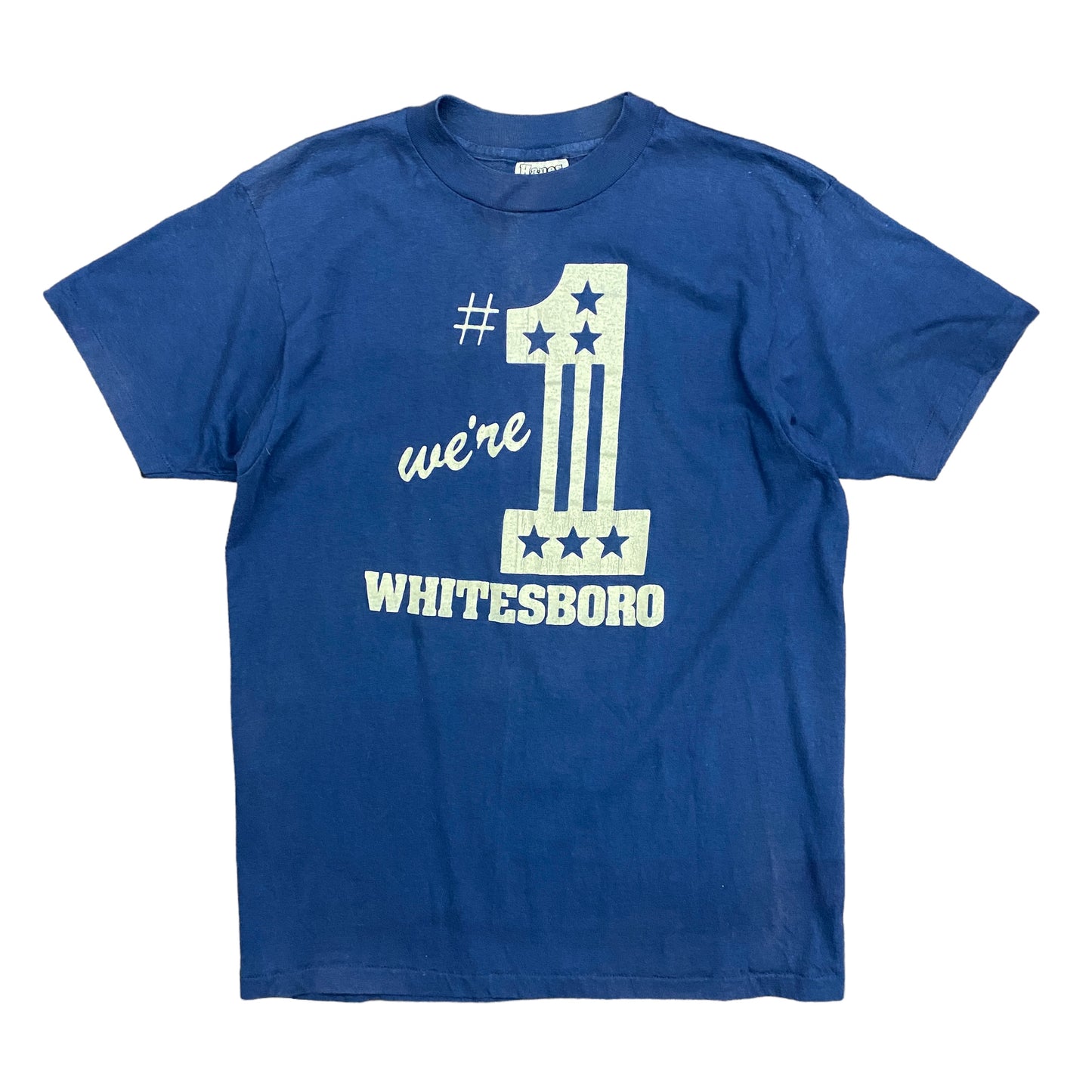 80s Whitesboro High School "We're #1" Tee - Size Large