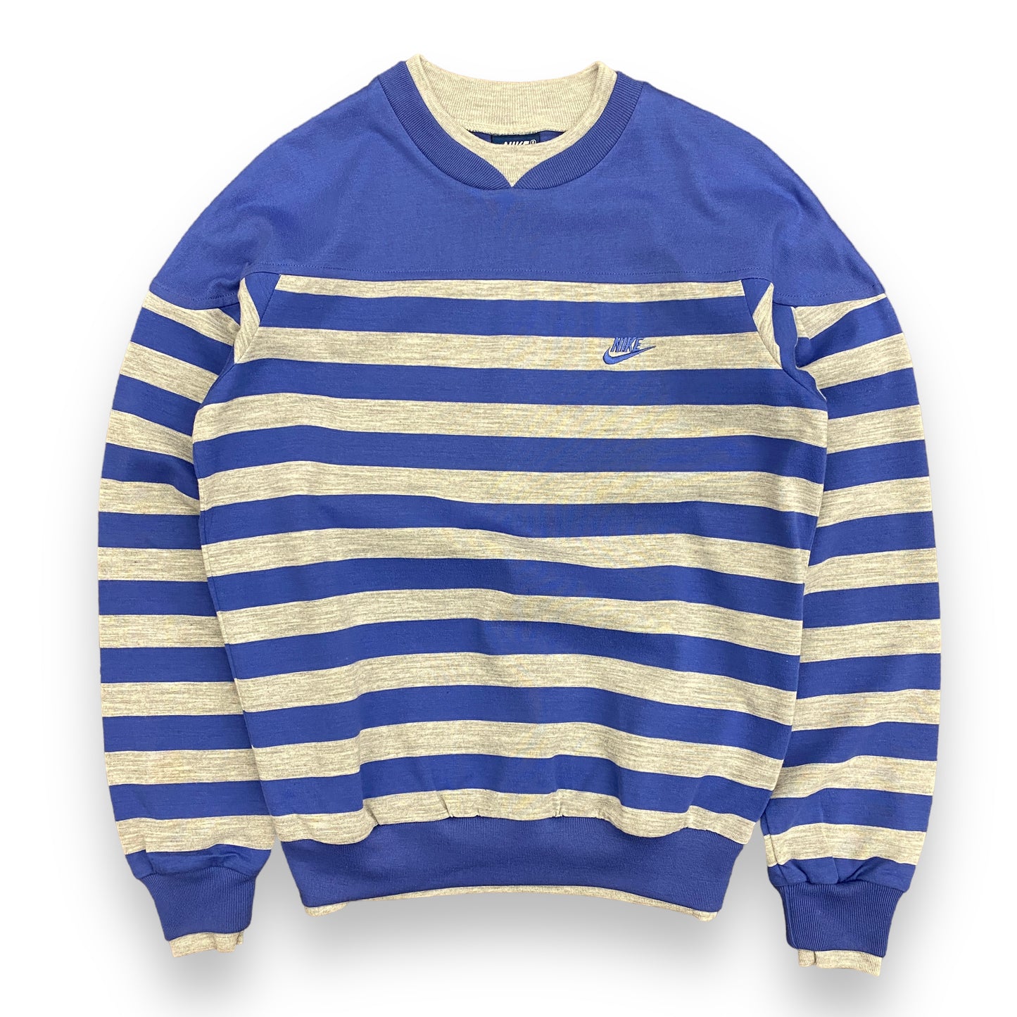 Vintage 1980s Nike Striped Long Sleeve Shirt - Size Small