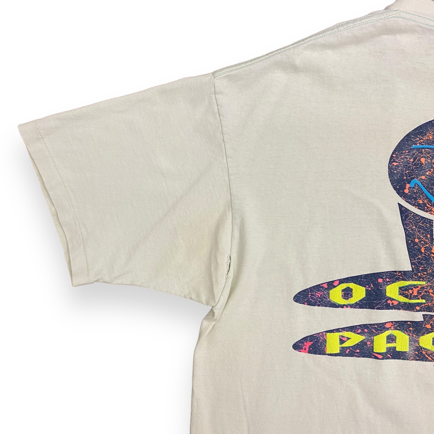 Vintage 1990s Thrashed Ocean Pacific Graphic Tee - Size XL (Fits Large)