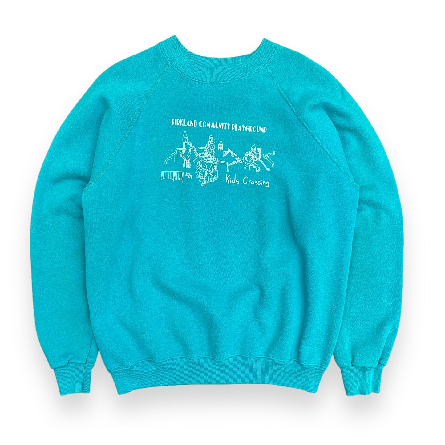 Vintage 1990s "Kirkland Community Playground" Raglan Sweatshirt - Size Large
