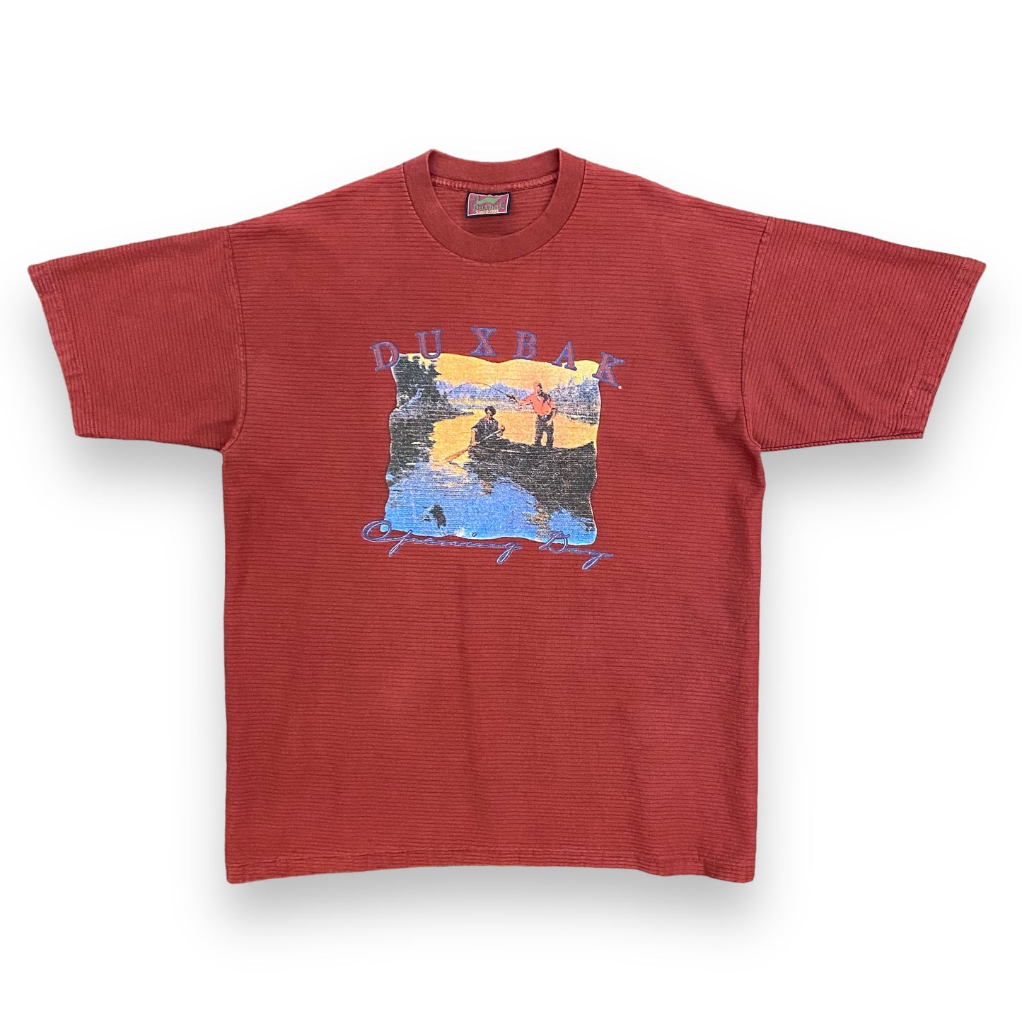 1990s Duxbak Fishing "Opening Day" Single Stitch Tee - Size XL