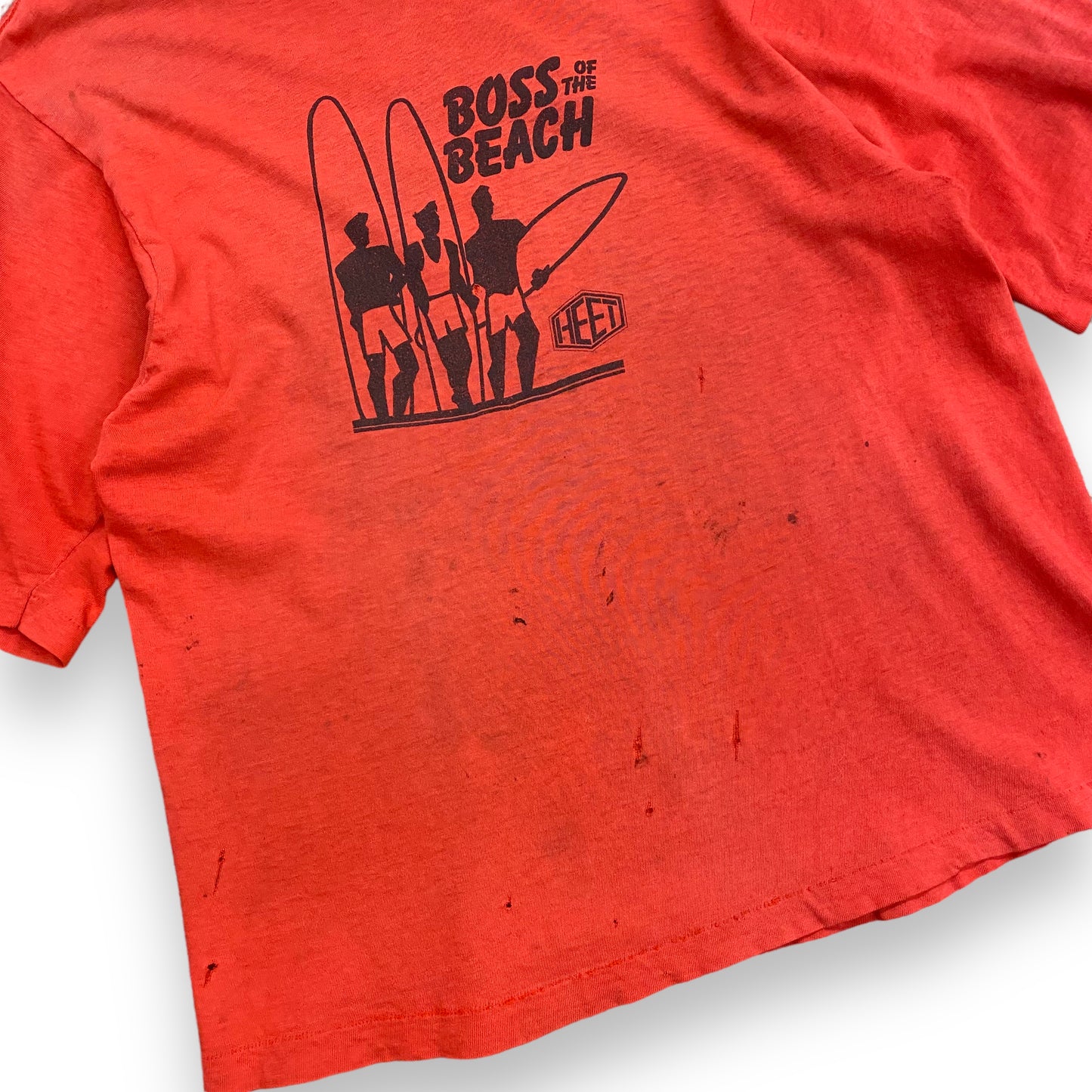 1980s HEET Surf Co. "Boss of the Beach" Tee - Size Medium