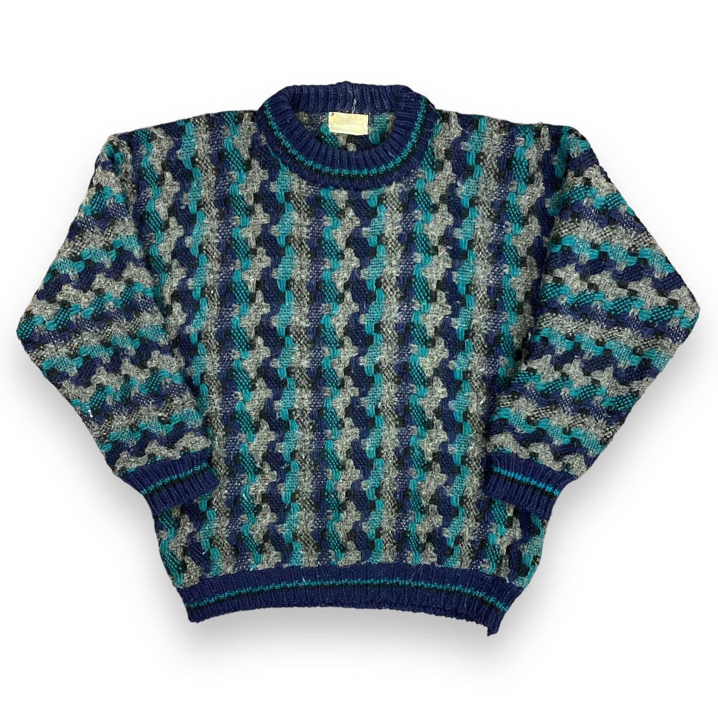 Vintage Hand Knit Ecuadorian Sweater - Size XL