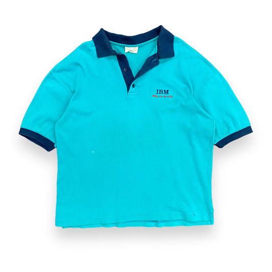 Vintage IBM "Giving You the Edge" Polo Shirt - Size Large