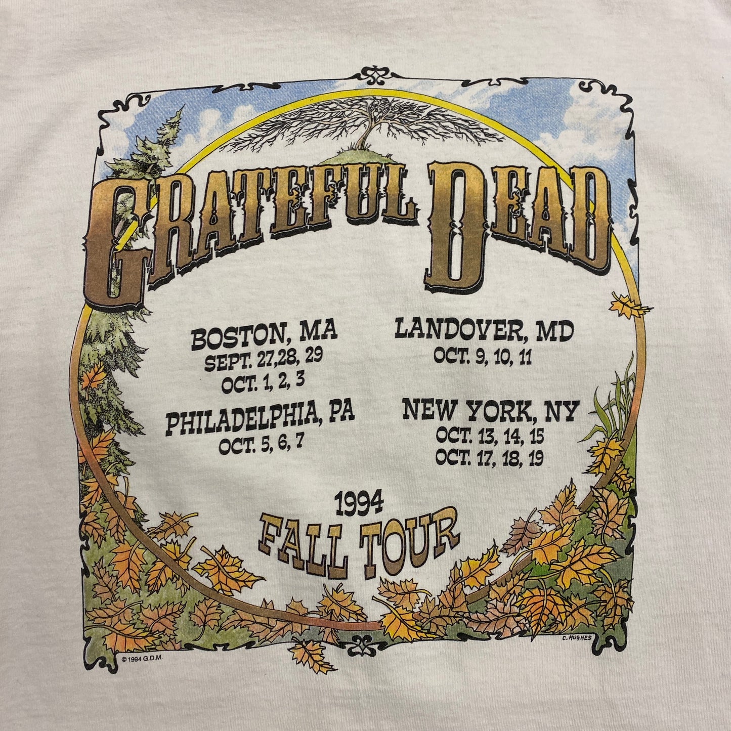 Vintage 1994 Grateful Dead Fall Tour Tee - Size Large