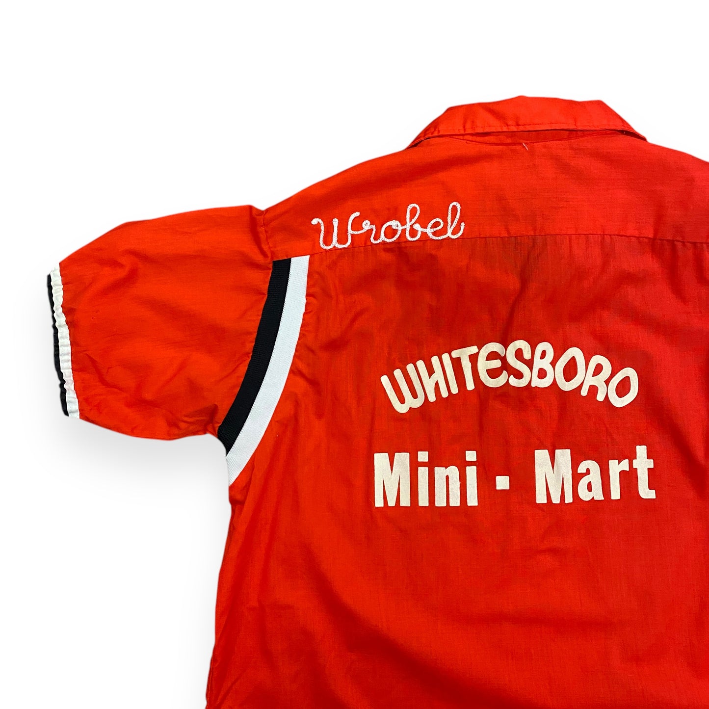 Vintage 1960s Chain Stitched "Whitesboro Mini-Mart" Bowling Shirt - Size Large