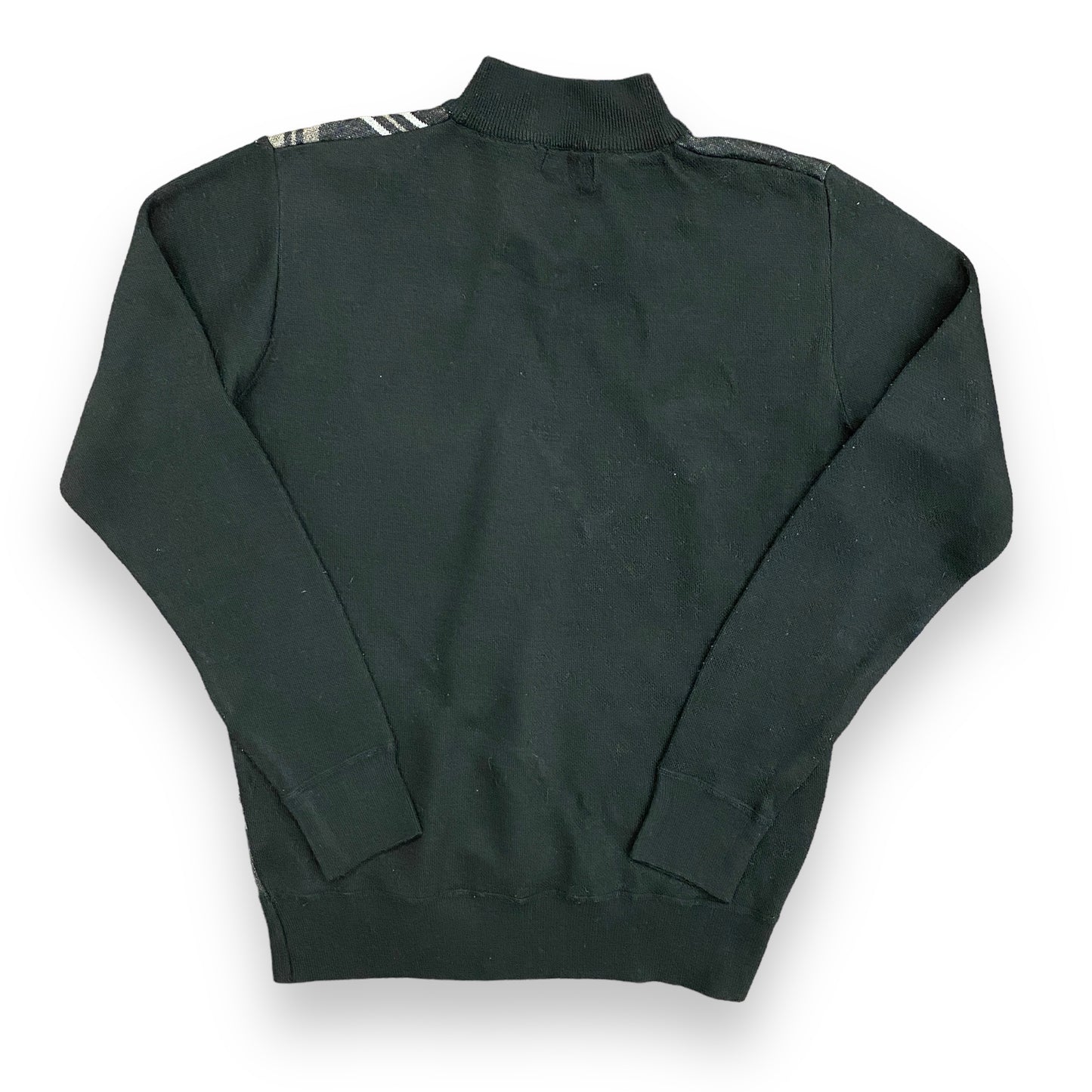 Enzo Cavalleri Geometric Knit Quarter Zip - Size Medium