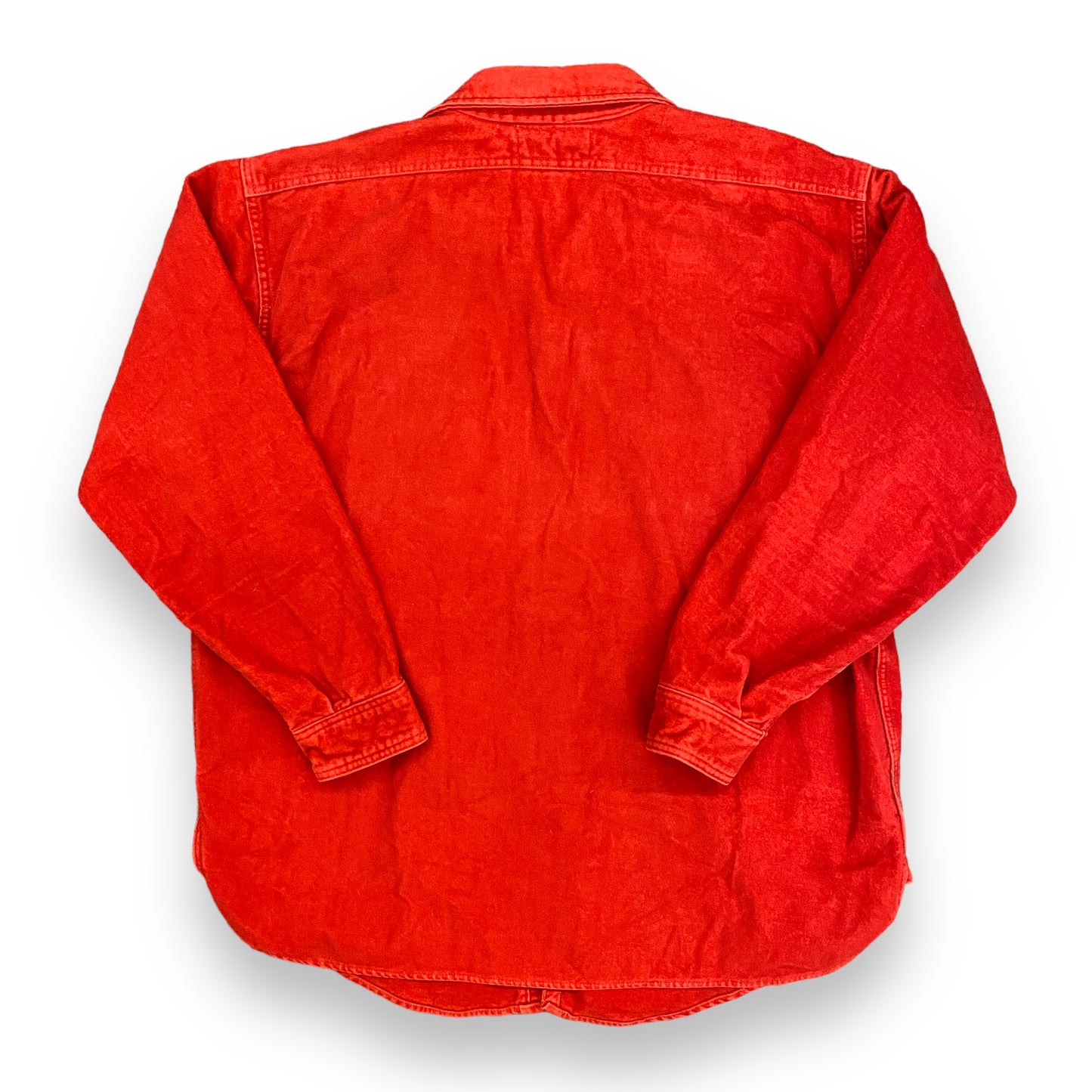 Vintage 1950s/1960s Duxbak Kamp-It Red Chamois Button Up Shirt - Size Large (Made in Utica NY)