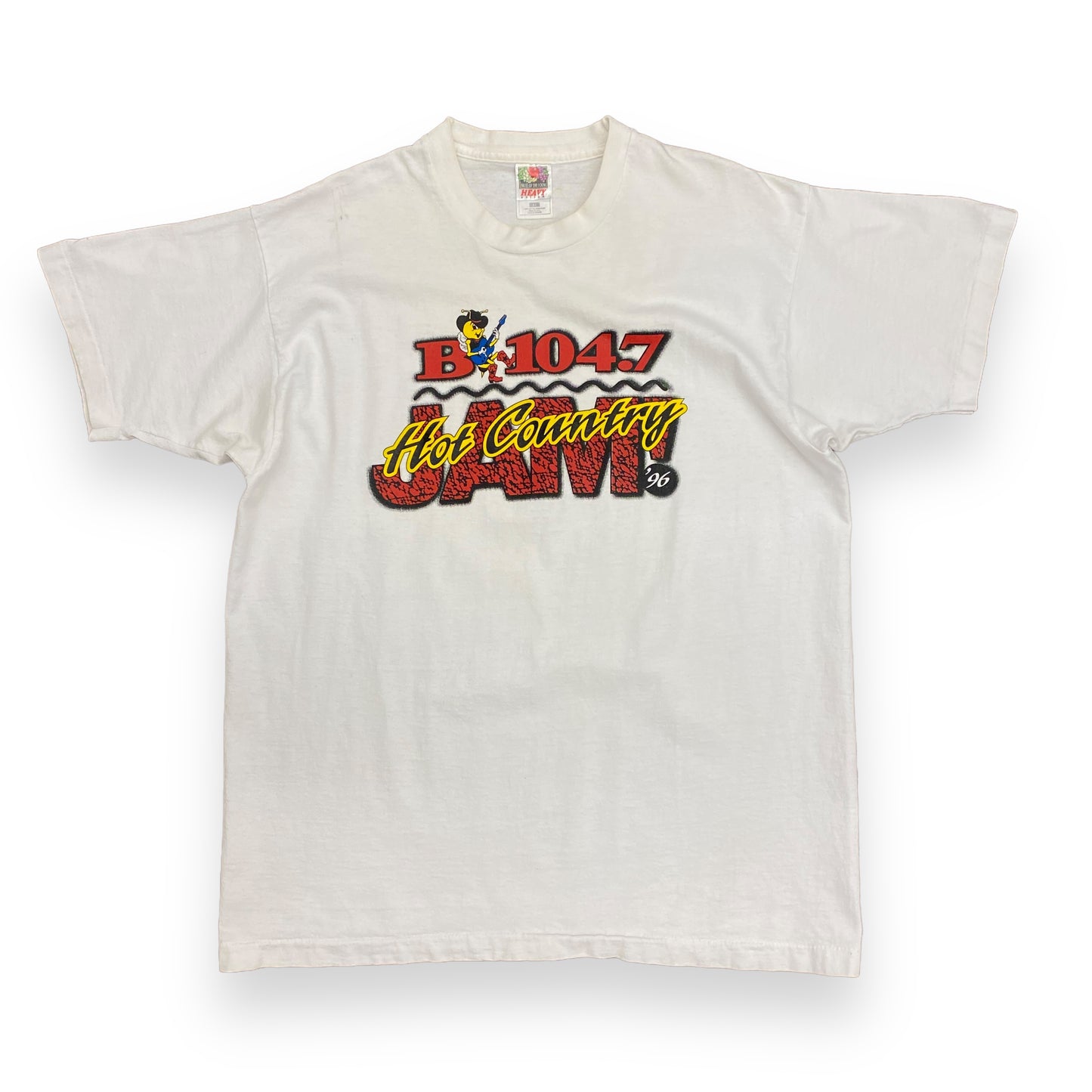 Vintage 90s B104.7 "Hot Country" Radio Station Tee - Size XL