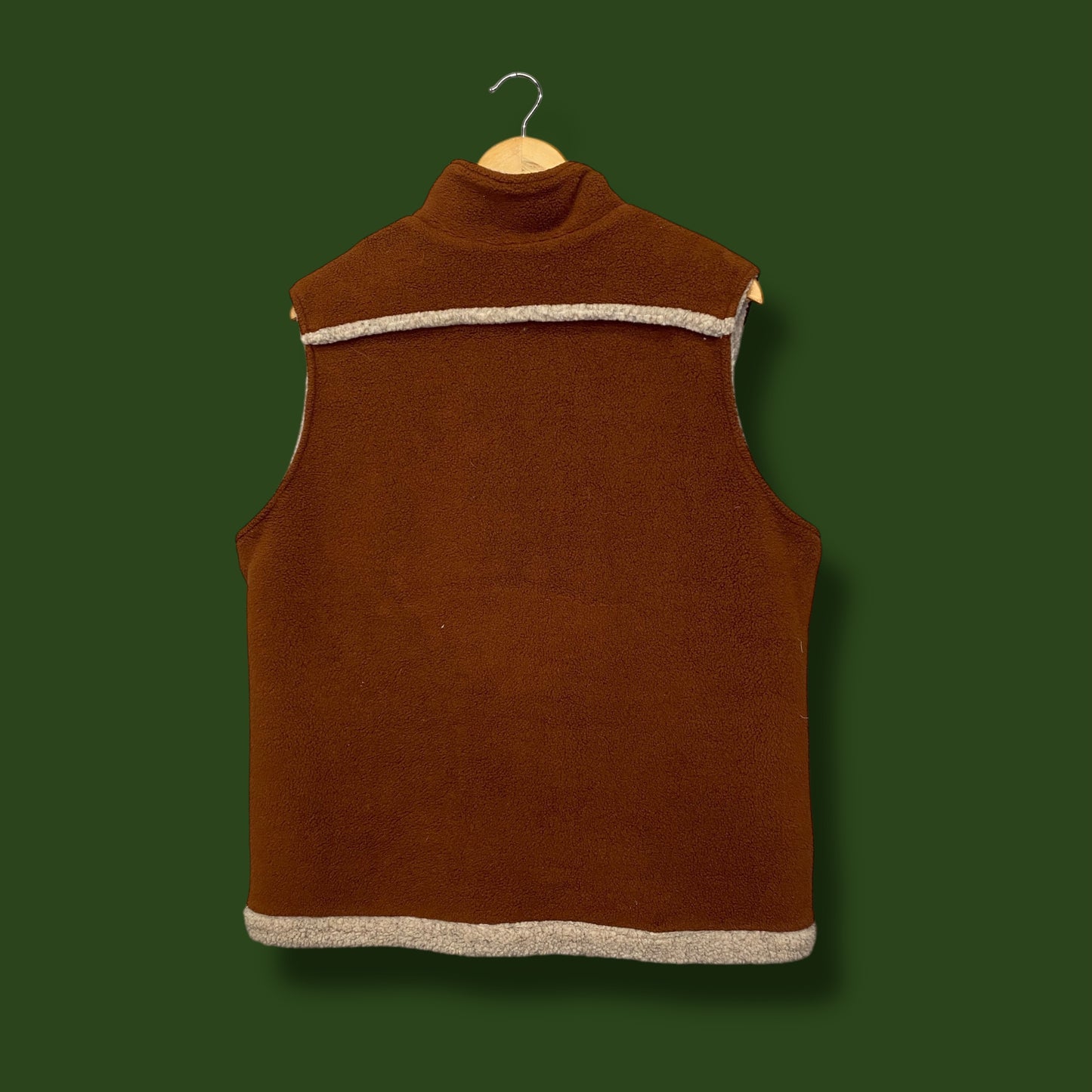 00's LL Bean Sherpa Lined Vest - Size Medium