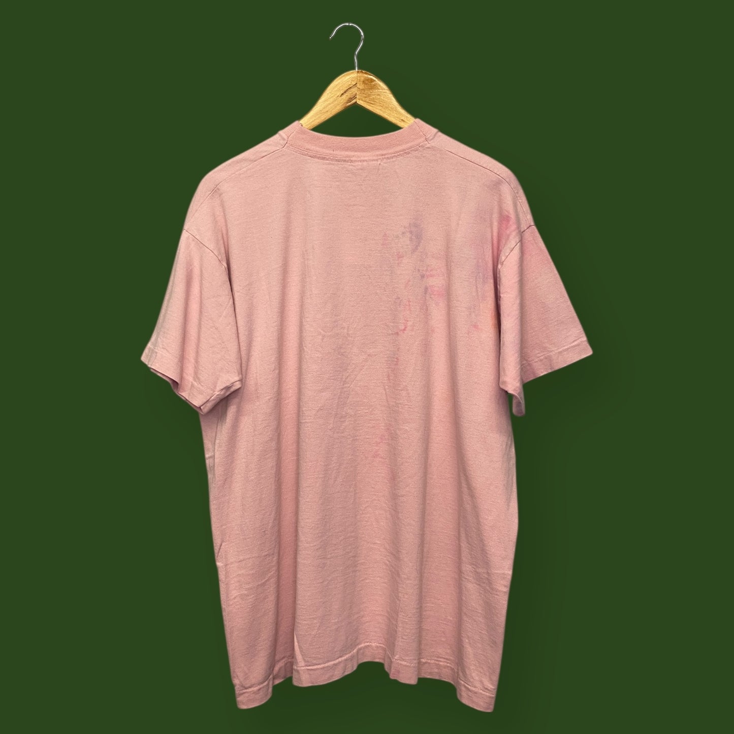 1990s Daisy Flower Light Pink Tee - Size XL