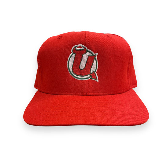 Vintage 1980s Utica Devils AHL Hockey Snapback Hat