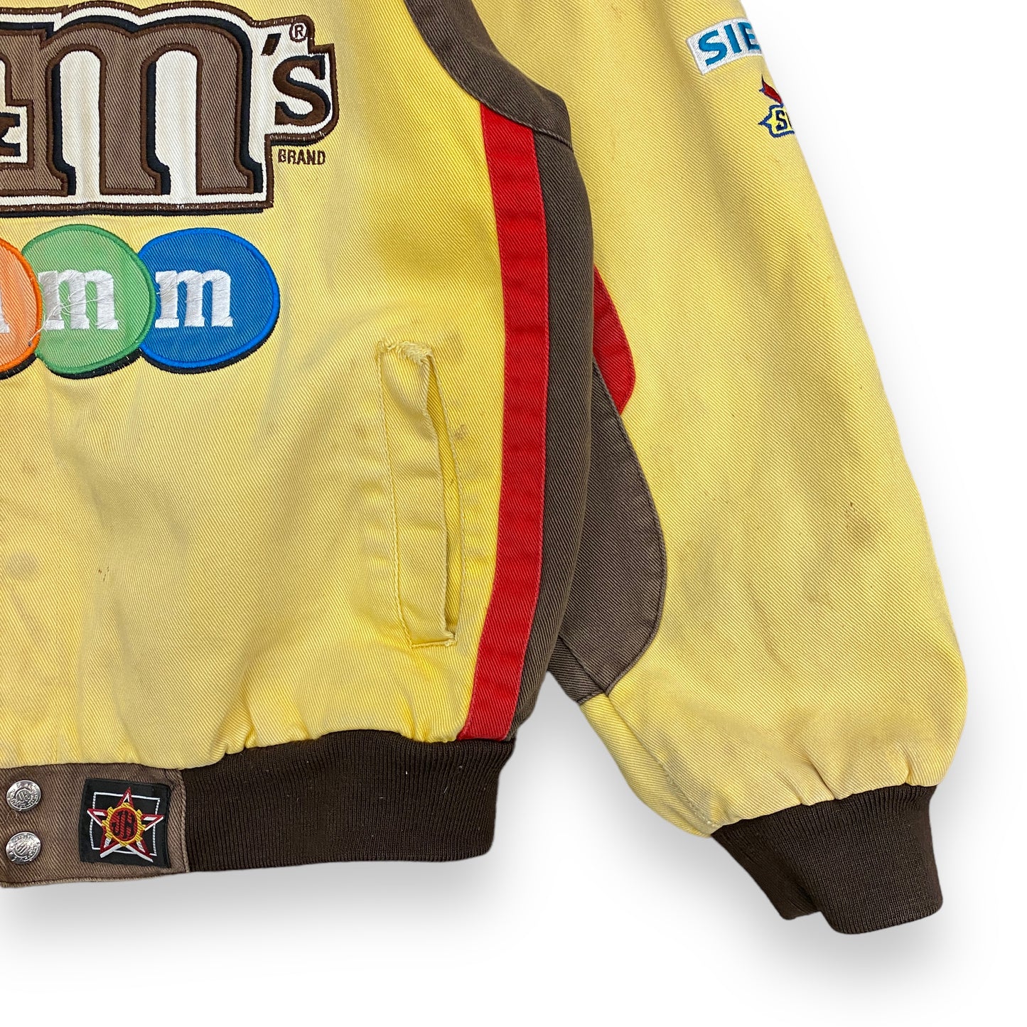 Y2K Kyle Bush JH Designs M&M's NASCAR Jacket - Size Medium