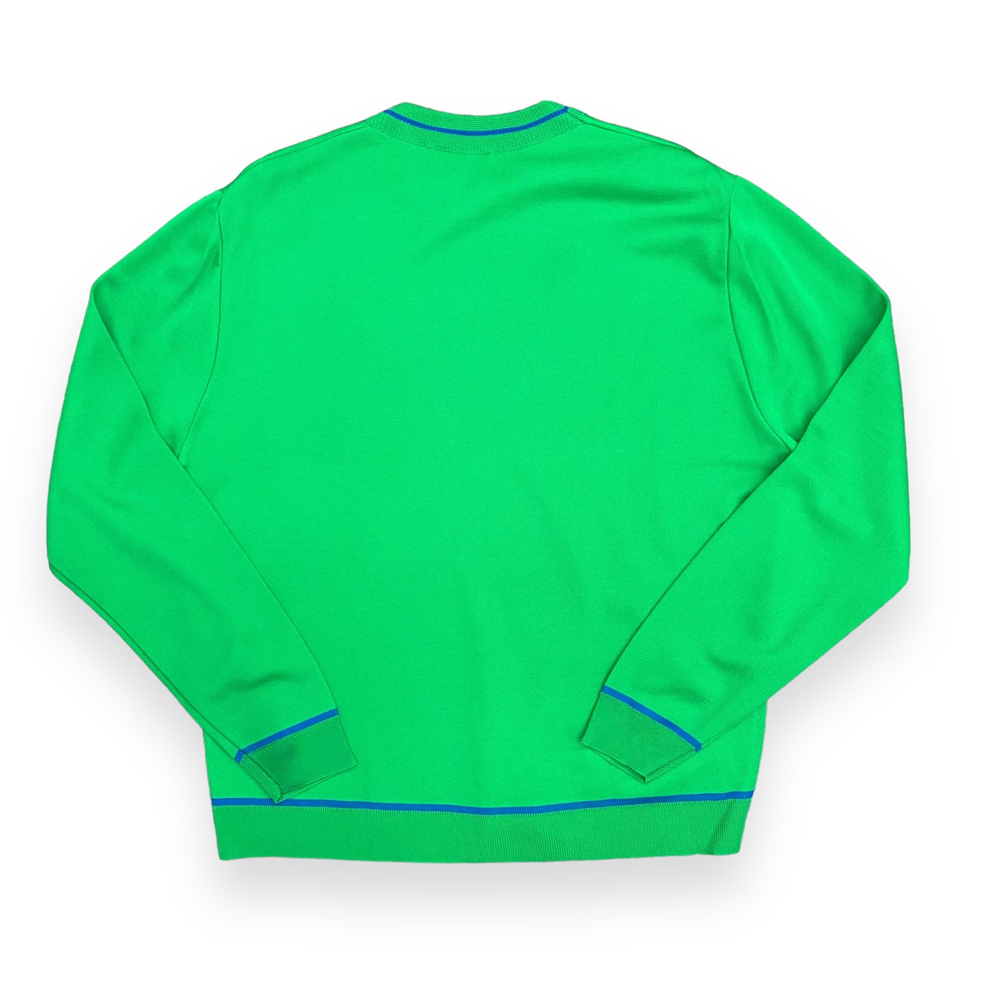 Vintage 1970s Dadson Knitting Mills Green Double Knit Shirt - Size Large