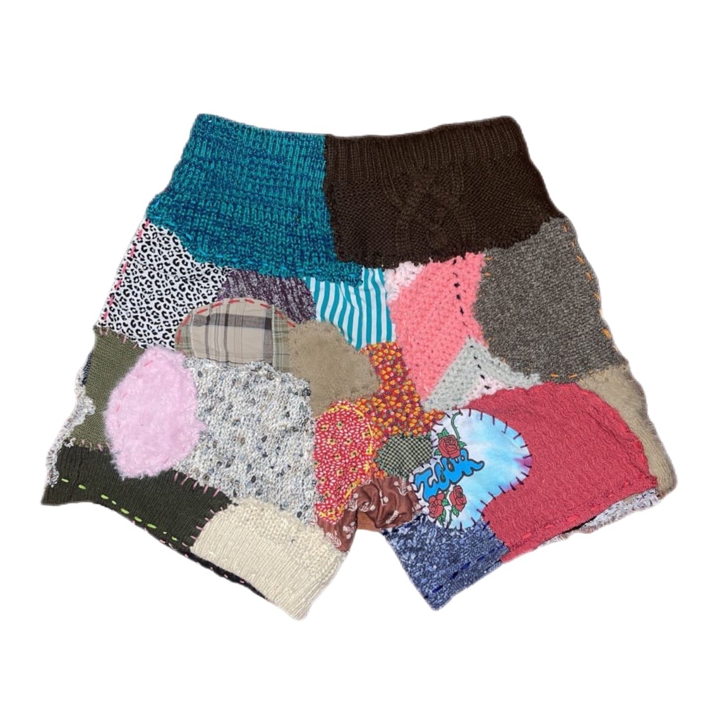 C.G.N.Y Full Patchwork Shorts by @currencygear