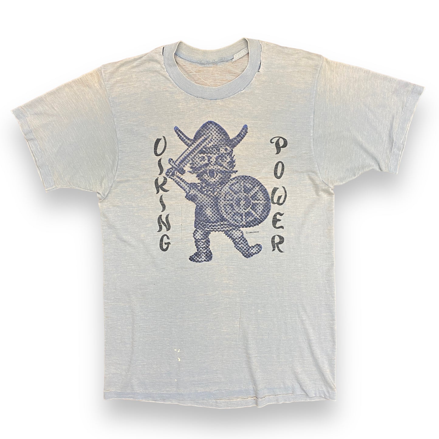 Thrashed 1970s "Viking Power" Graphic Tee - Size Medium