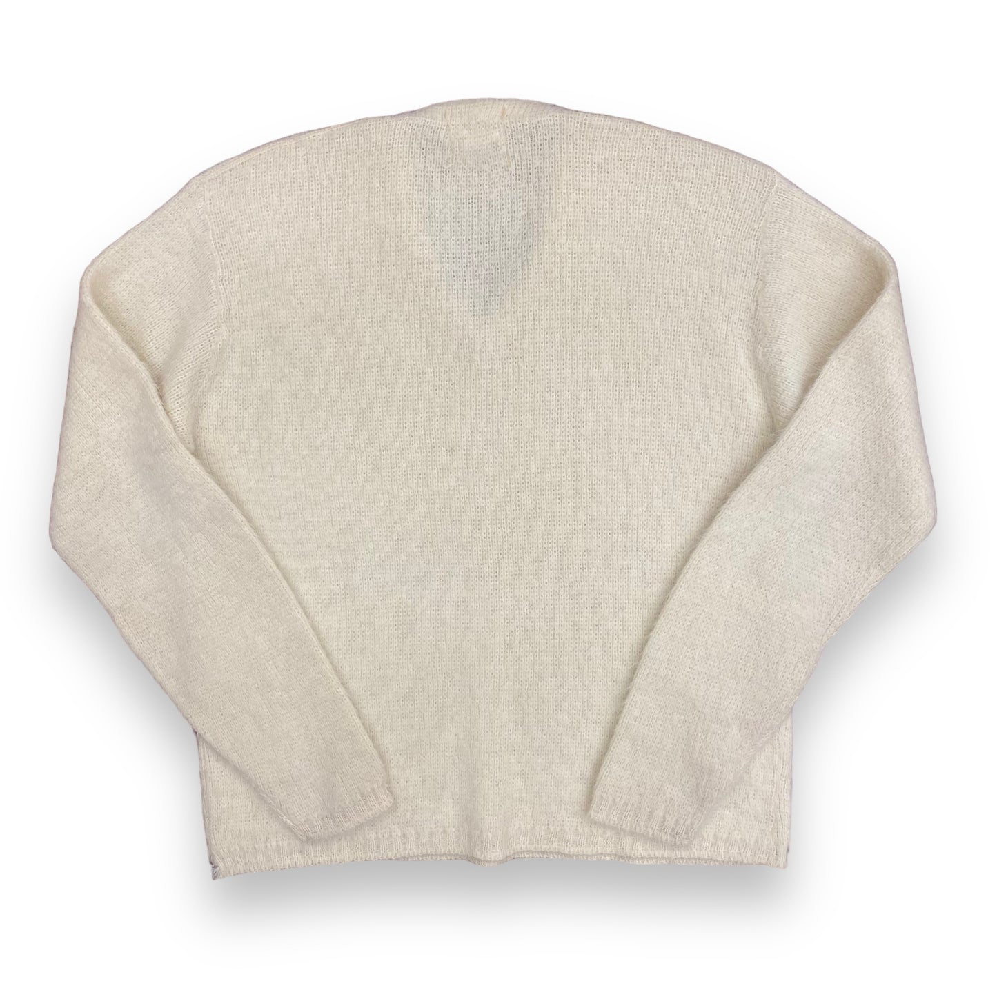 1960s Young Breed by Revere Shag-A-Rac Mohair Blend V-Neck Sweater - Size XL