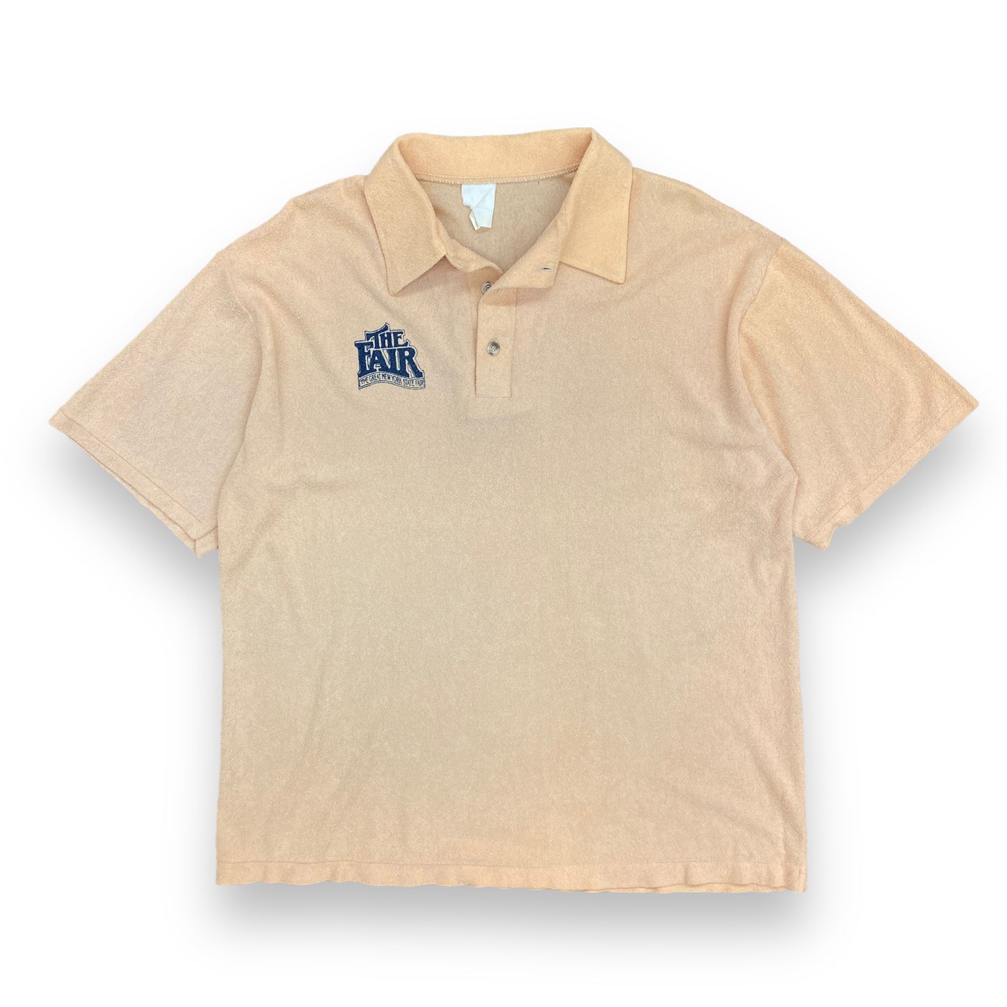 Vintage 1970s New York State Fair Terry Cloth Polo - Size Large