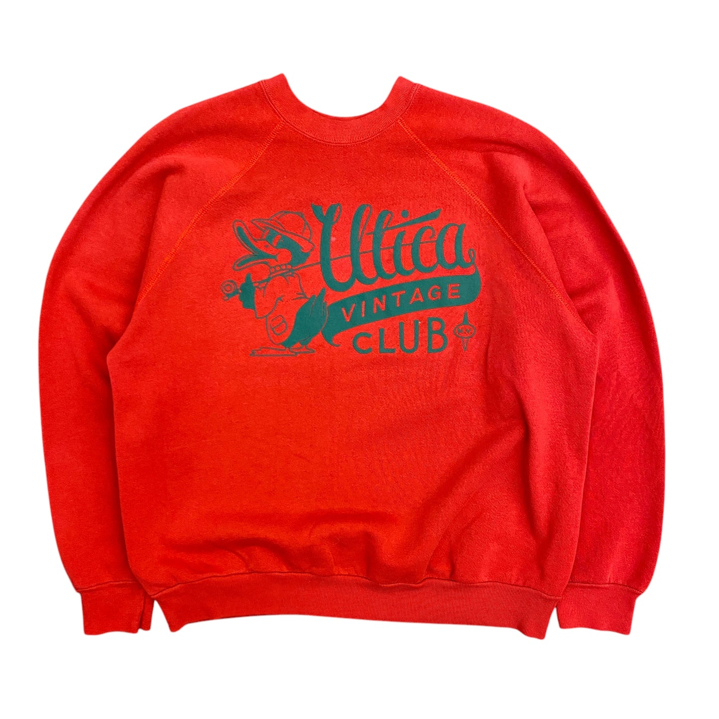 Vintage Red Logo Raglan Sweatshirt - Size Large