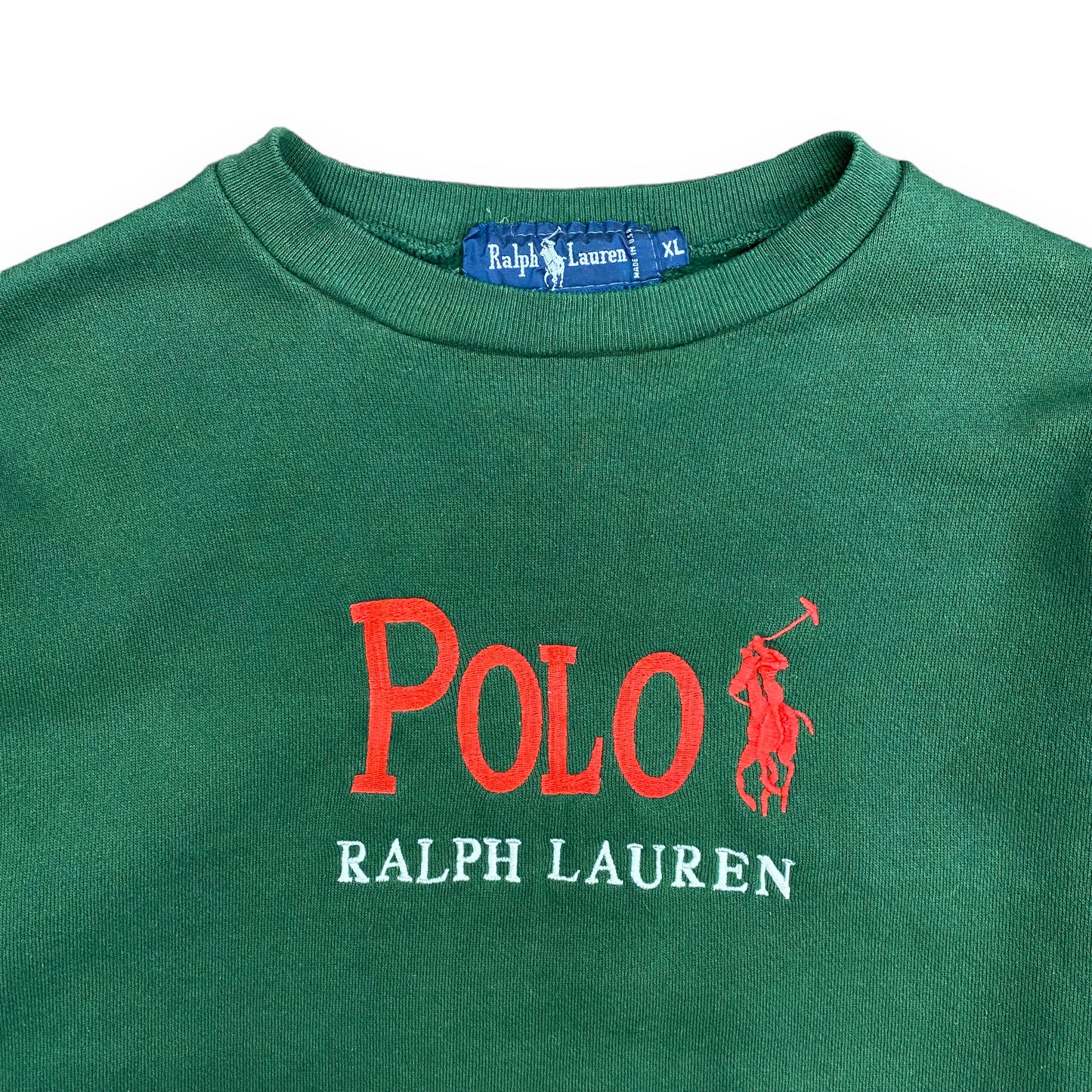 1990s Polo Ralph Lauren Crewneck Sweatshirt - Size XL (Fits Large)
