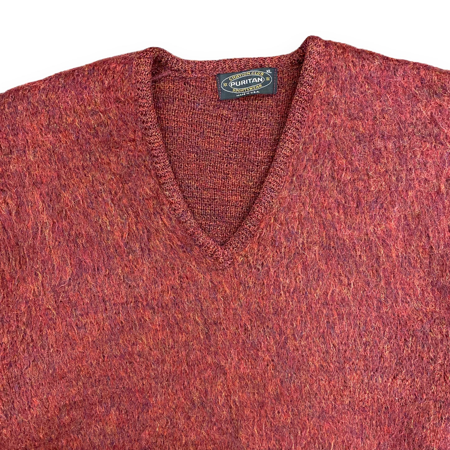 Vintage 1960s/1970s Puritan Sportswear Wool Mohair Sweater - Size XL