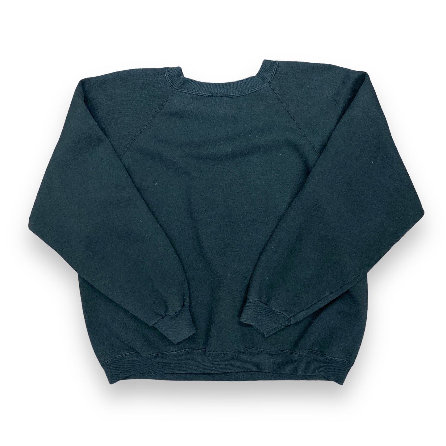 Vintage 1990s Hanes Black Raglan Sweatshirt - XL