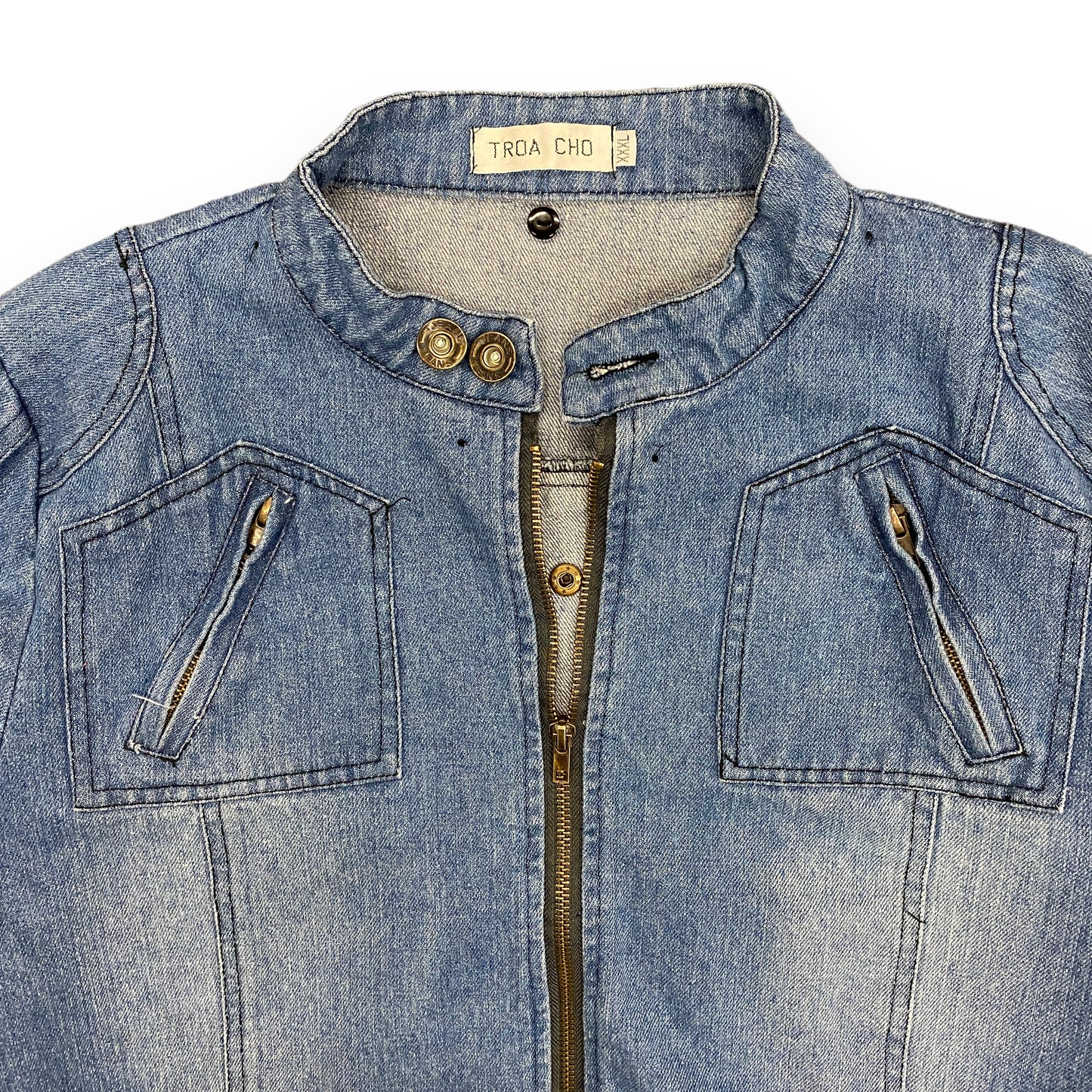 Vintage Denim Full Zip Jacket - Size Large/XL