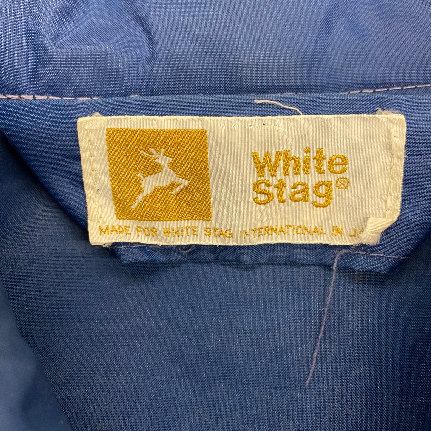 1970s White Stag Navy Blue Windbreaker Jacket - Size Large