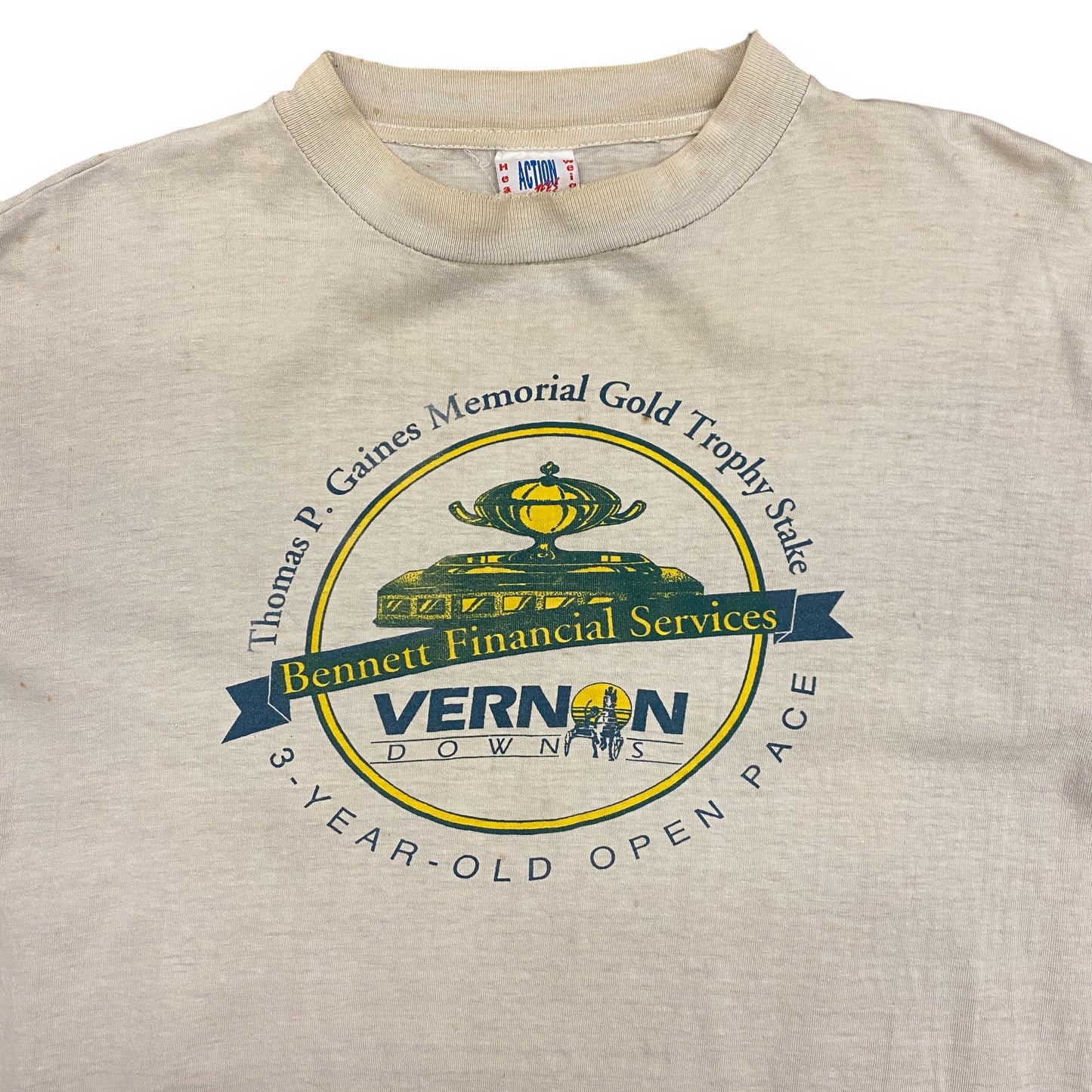 Vintage 1990s Vernon Downs Horse Racing Tee - Size XL