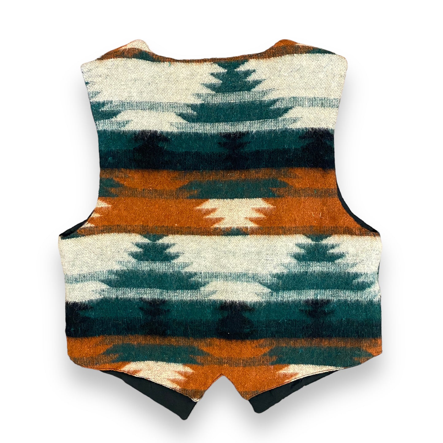 Vintage 1980s Southwestern Print Wool Vest - Size Medium