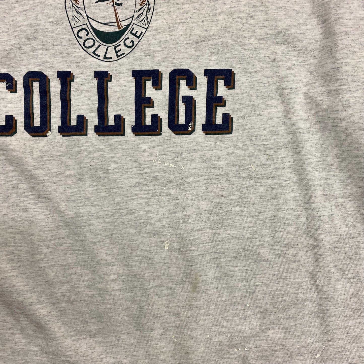 Vintage 1990s Paul Smith's College Gray Long Sleeve - Size XXL (Fits XL)