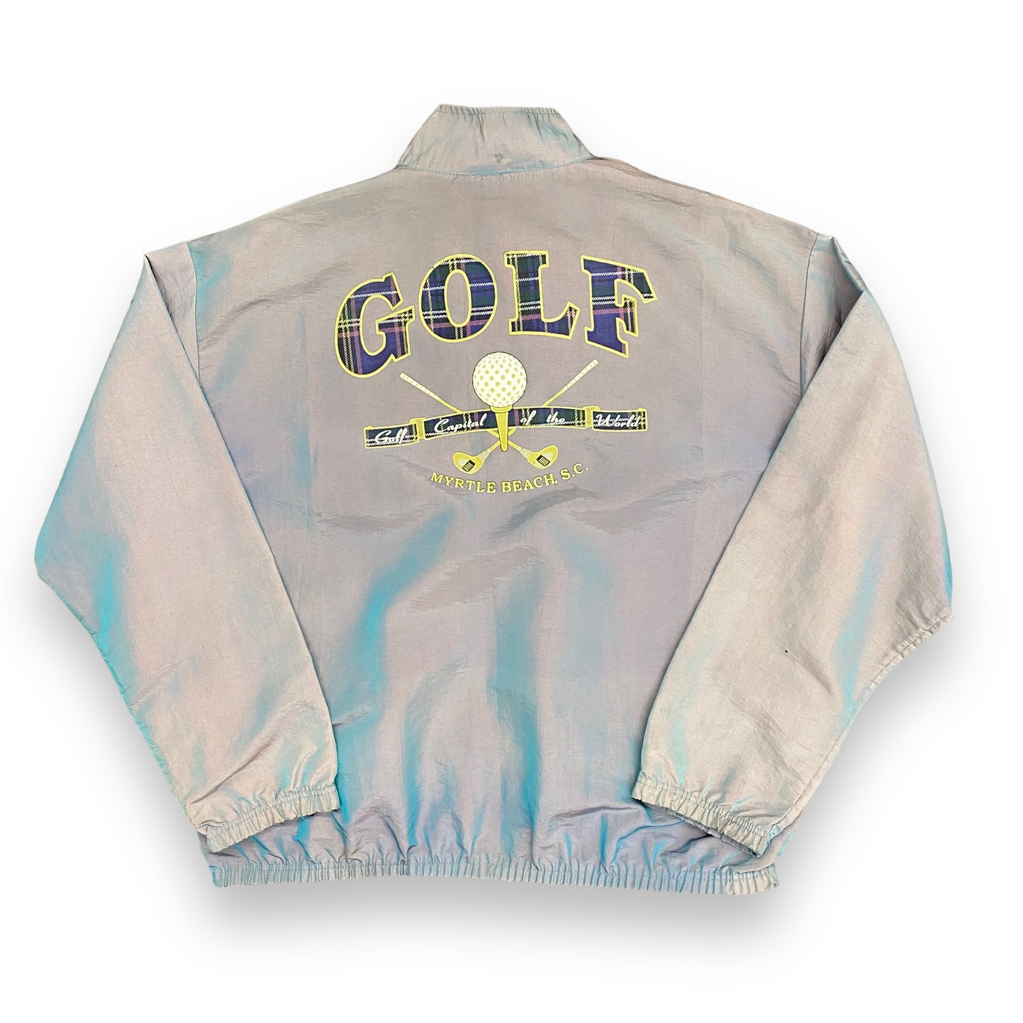 Vintage 1990s Myrtle Beach Golf Iridescent Windbreaker - Size XL