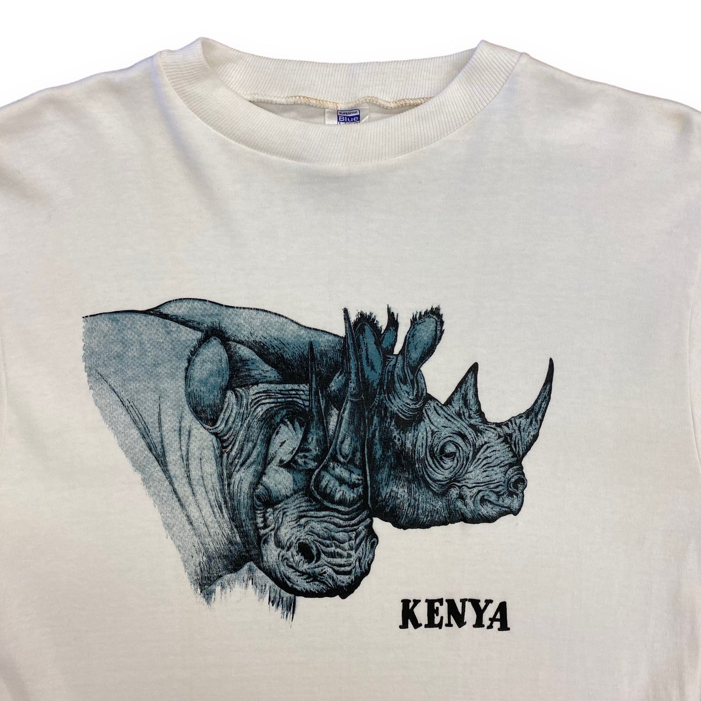 Vintage 90s "Save the Rhinos" Kenya Tee - Size Medium