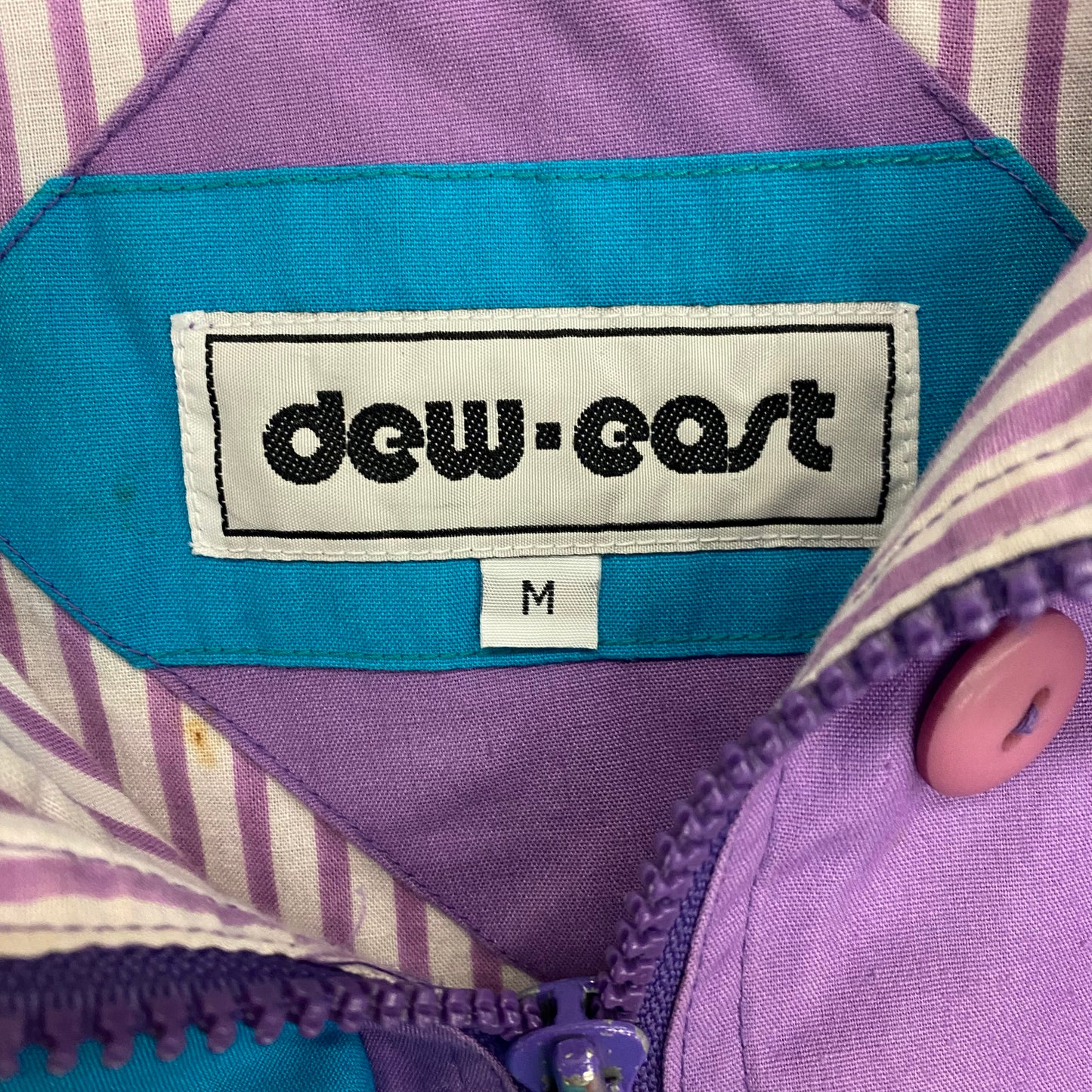 1990s Dew-East Purple Lined Jacket - Size Medium