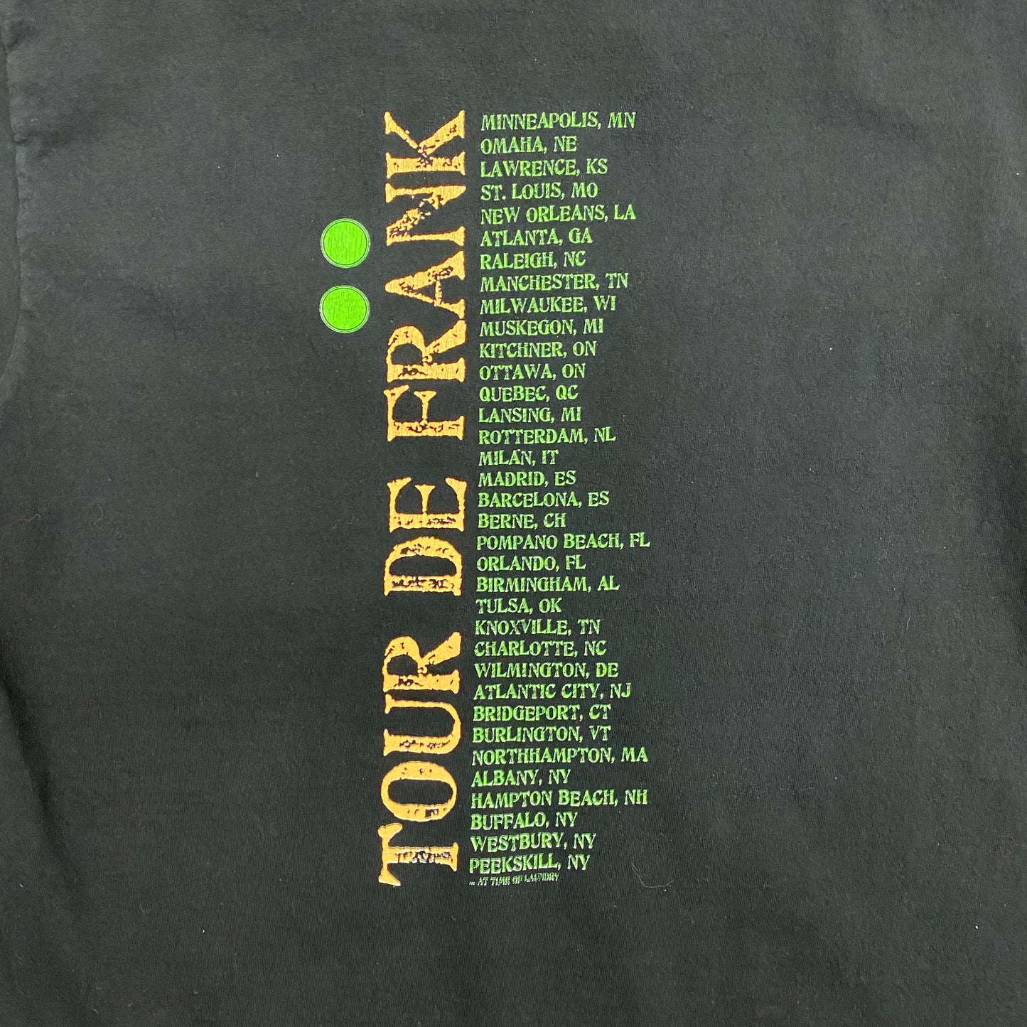 Zappa Plays Zappa "Tour De Frank" Band Tee - Size Large